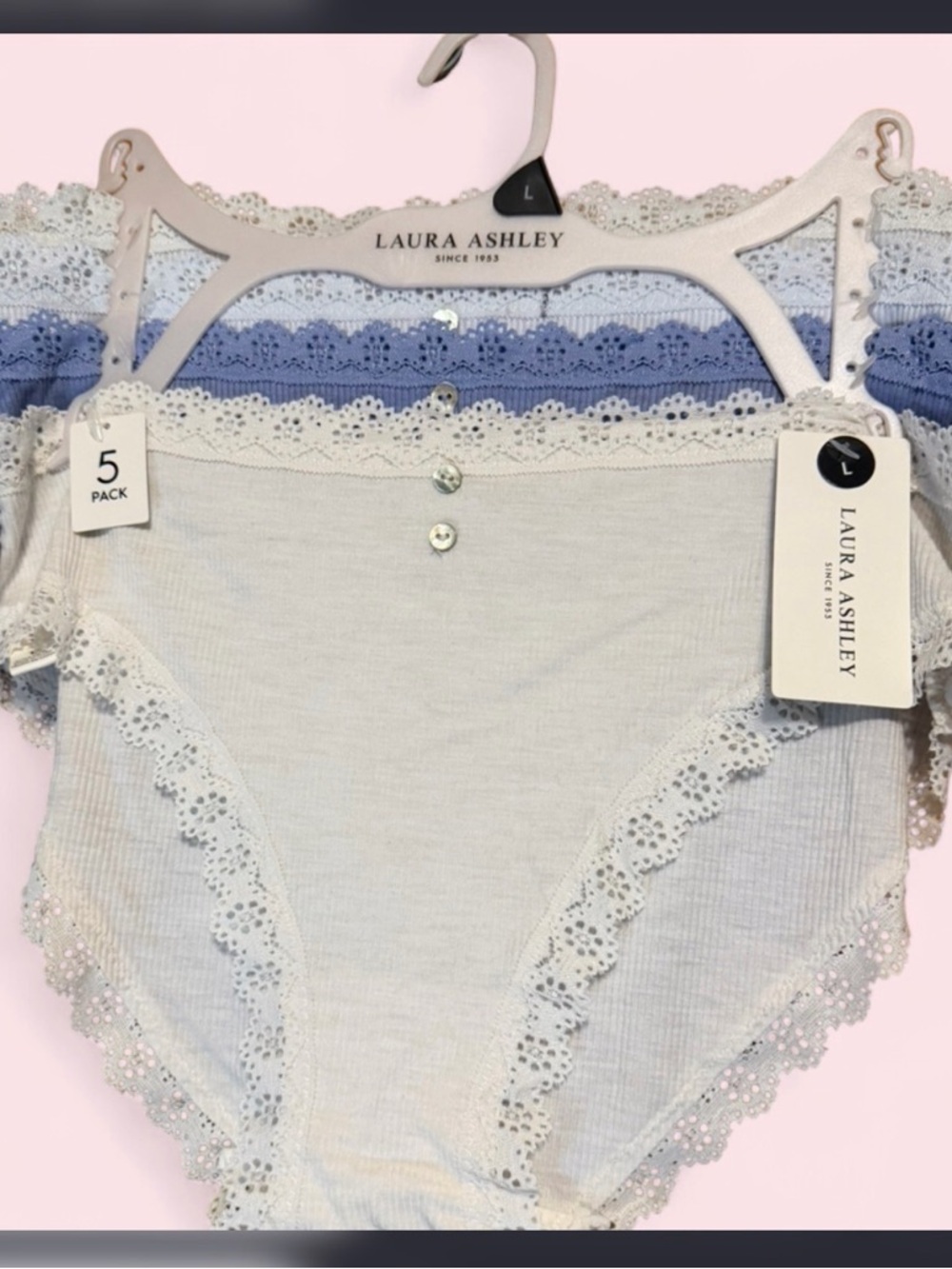 Laura Ashley Lace Trim Briefs
